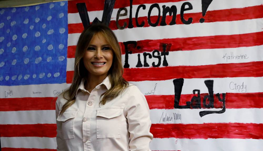 Melania Trump visita a los niños inmigrantes separados de sus familias. Foto: Reuters