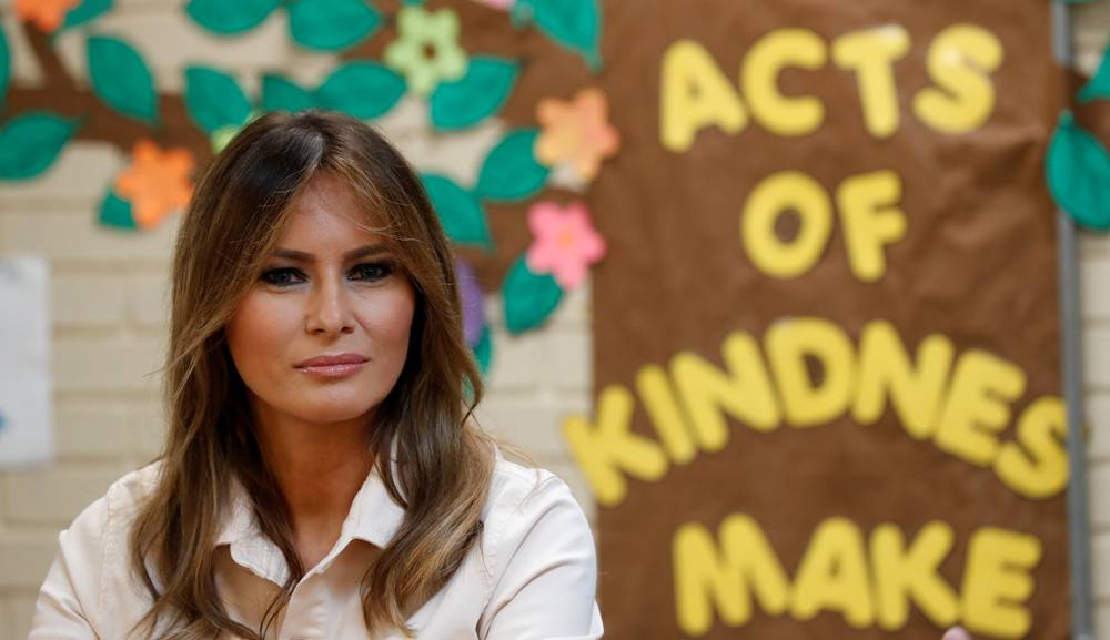 Melania Trump visita a los niños inmigrantes separados de sus familias. Foto: Reuters