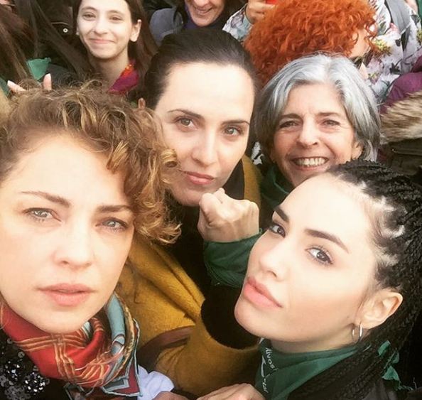 Las actrices argentinas se unieron para marchar por el aborto