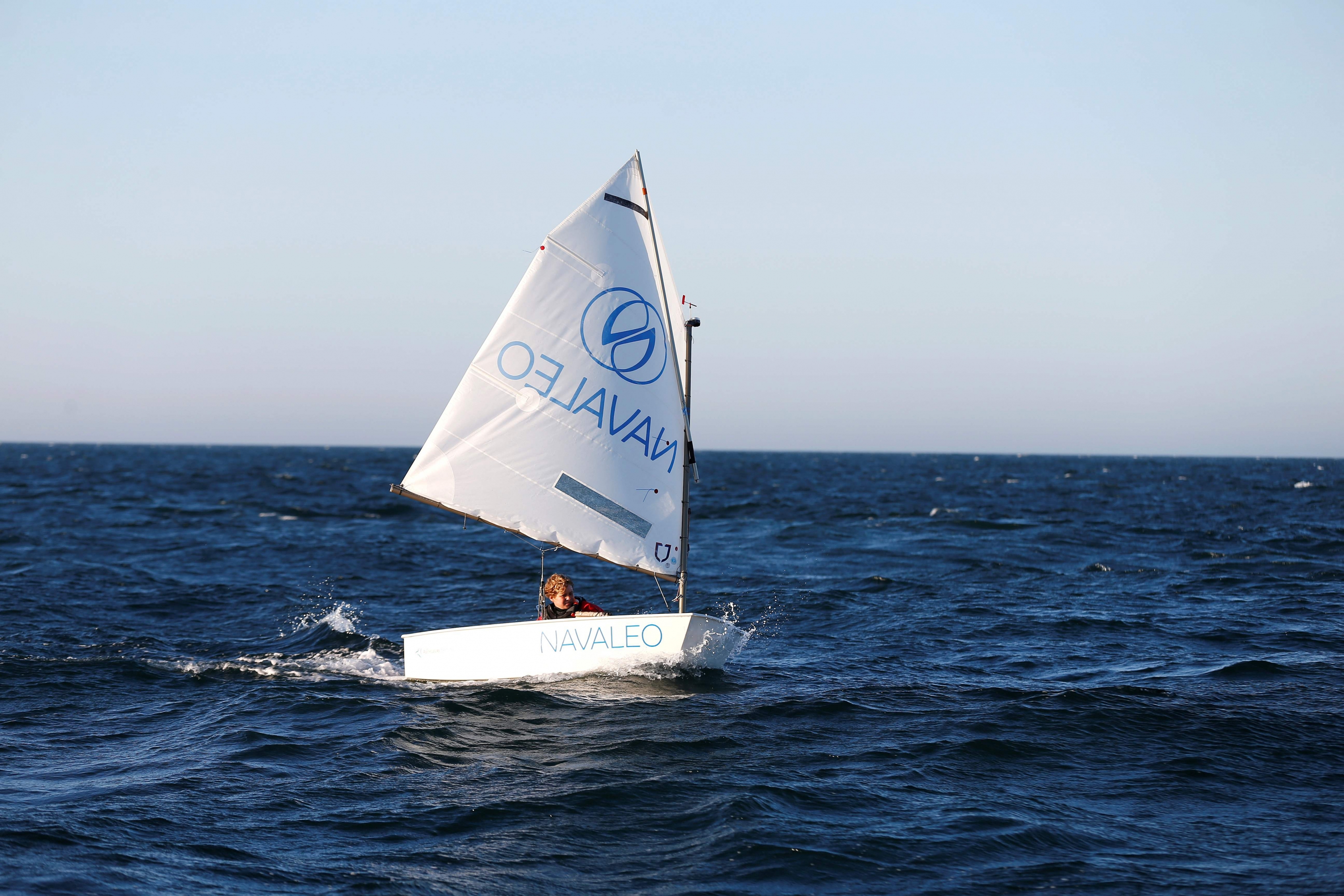 Tom Goron el niño que cruzó el canal de la Mancha en solitario. Foto: AFP