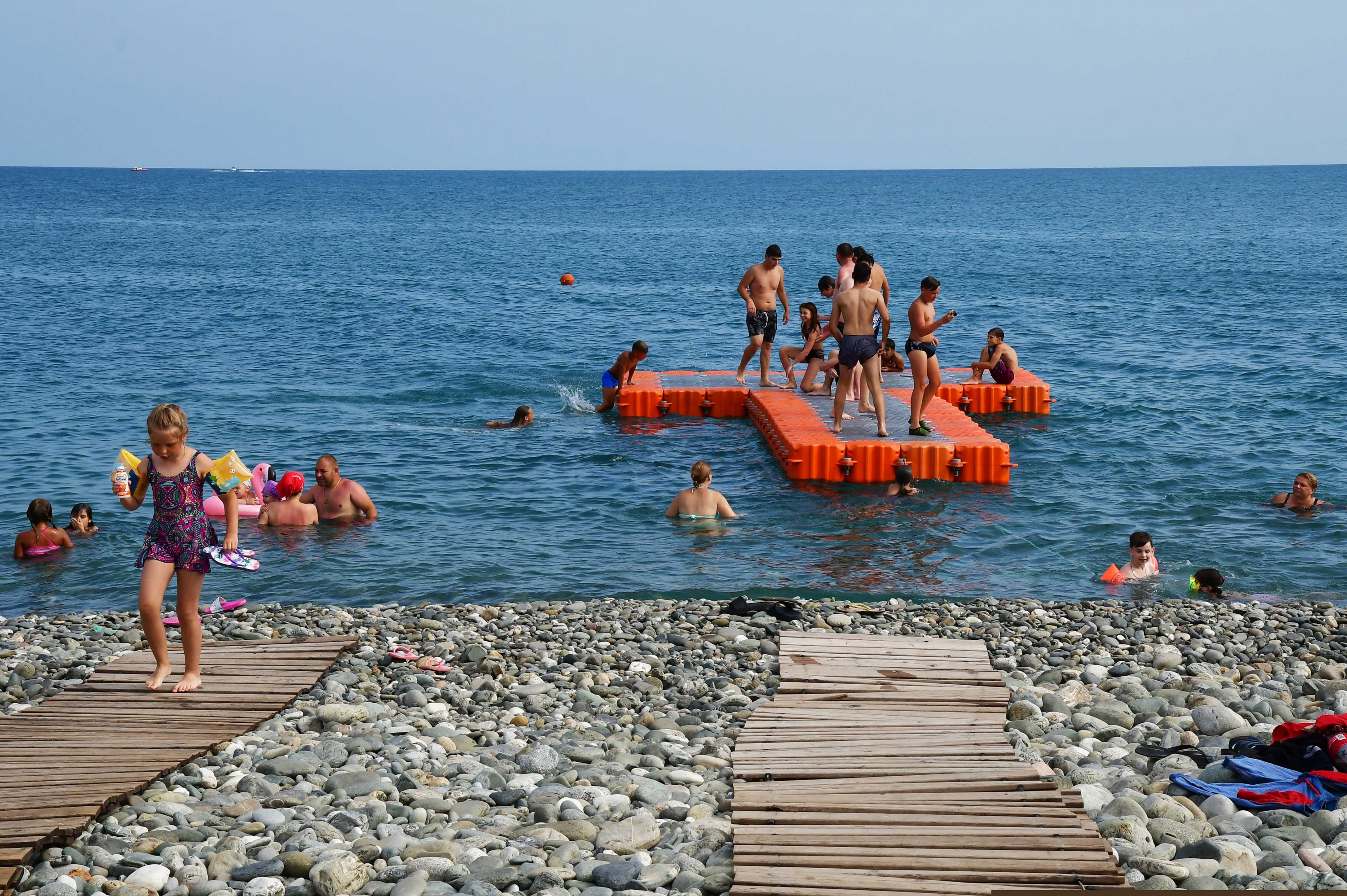 Sochi es famosa por sus playas. Foto: Nicolás Pereyra