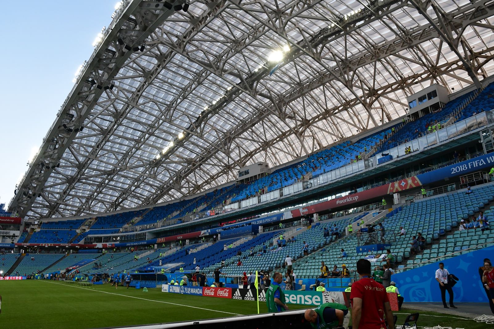 Todo listo en el Estadio Olímpico de Fisht. Foto: Nicolás Pereyra