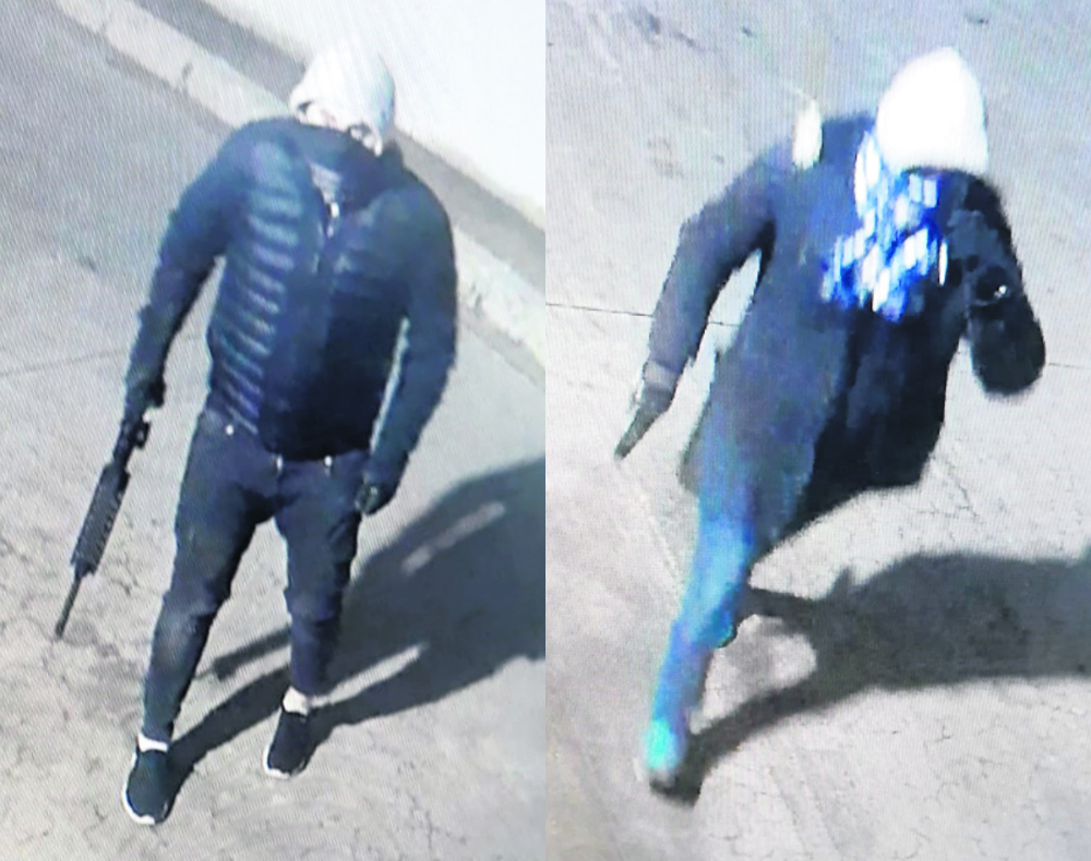 La banda: ya habían intentado robar el mismo cajero del Euskalerría el domingo 24 de junio. Foto: Capturas video