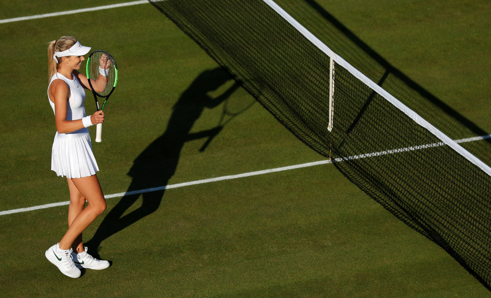 Katie Boulter en Wimbledon. Foto: Reuters