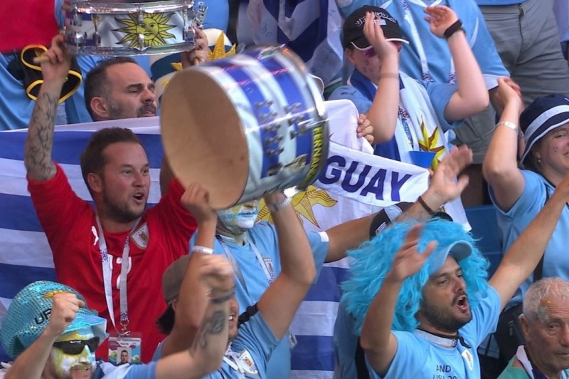 Así viven los hinchas uruguayos el Mundial de Rusia.