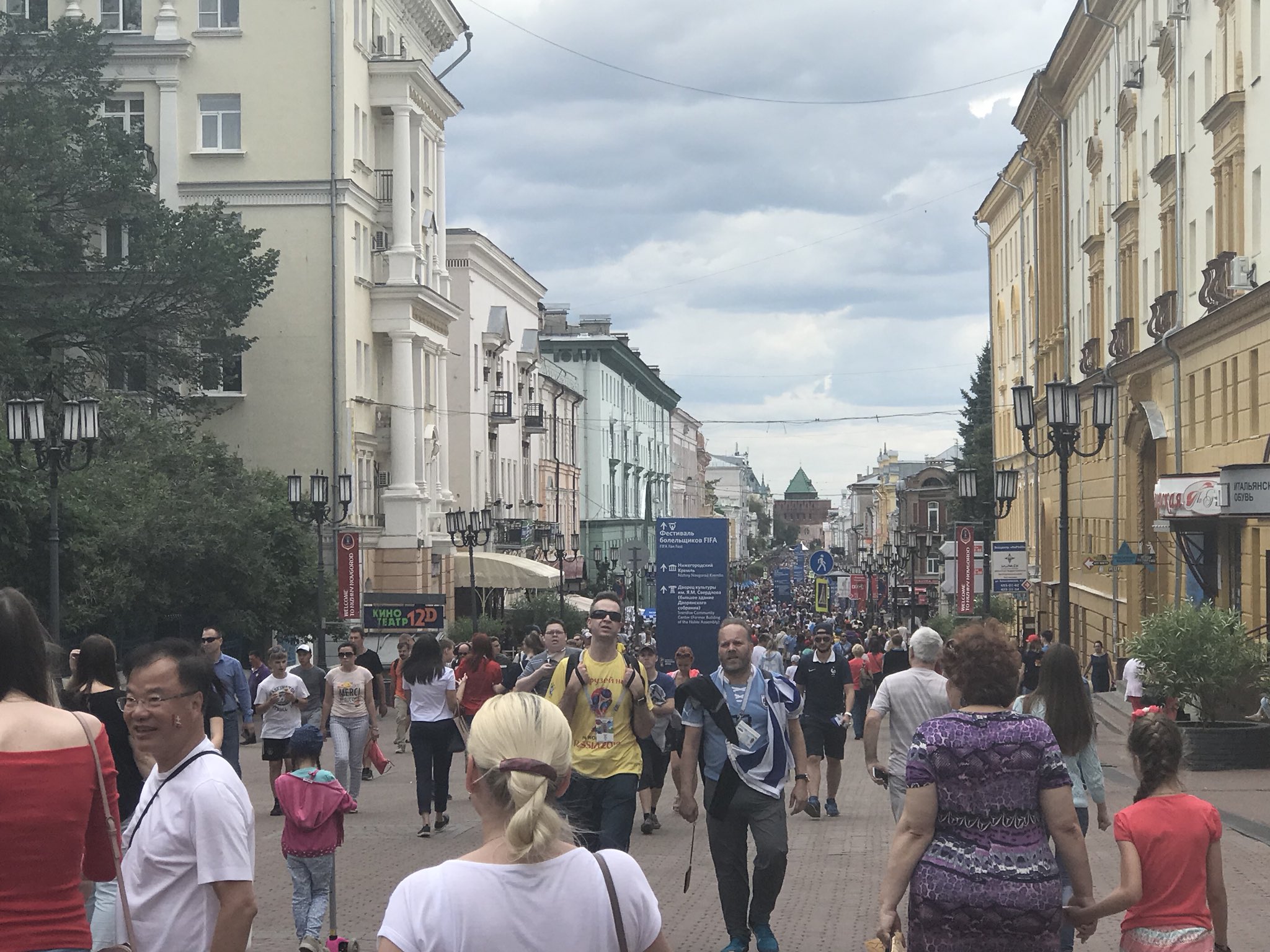 La previa del partido Uruguay-Francia en Nizhny Novgorod. Foto: Gabriel Rodríguez.