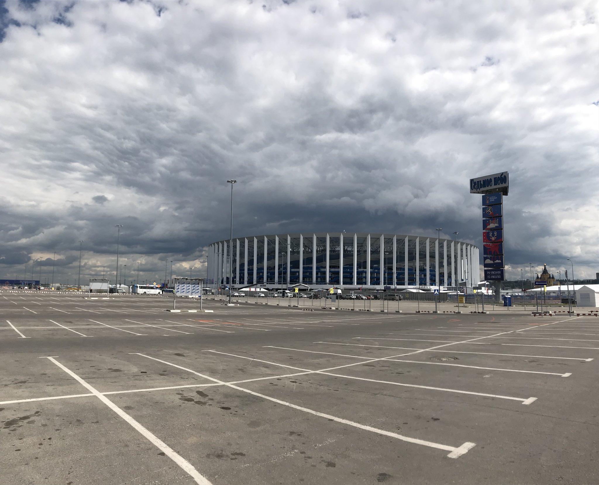 La previa del partido Uruguay-Francia en Nizhny Novgorod. Foto: Gabriel Rodríguez.