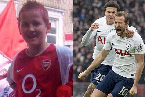 Harry Kane de niño. Foto: The Sun