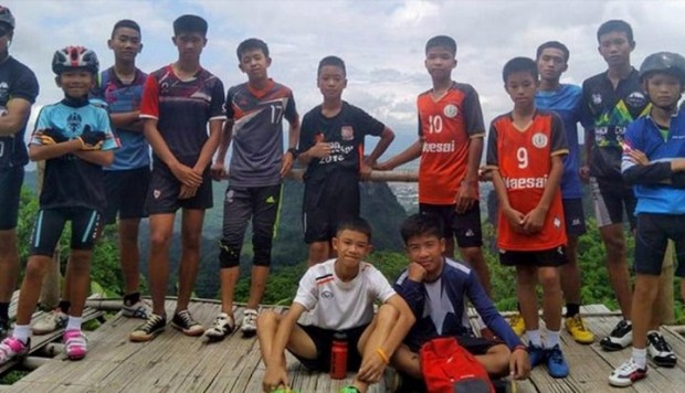 El grupo de niños atrapados en una cueva de Tailandia