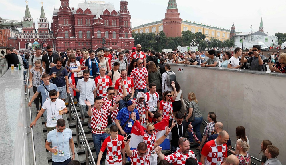 La final del Mundial Rusia 2018 desde los hinchas. Foto: Reuters