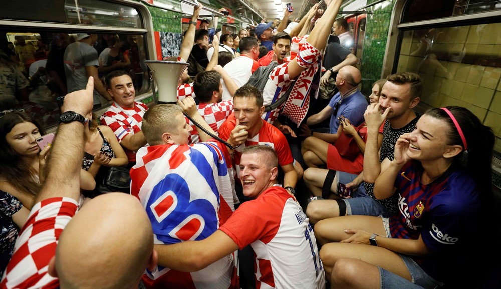 La final del Mundial Rusia 2018 desde los hinchas. Foto: Reuters