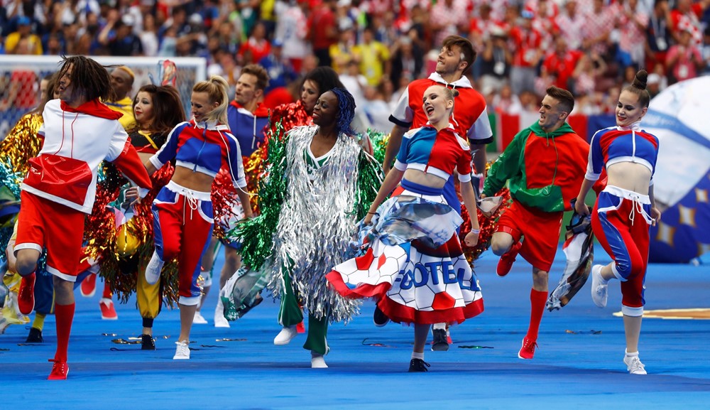 Espectáculo de clausura del Mundial Rusia 2018. Foto: Reuters