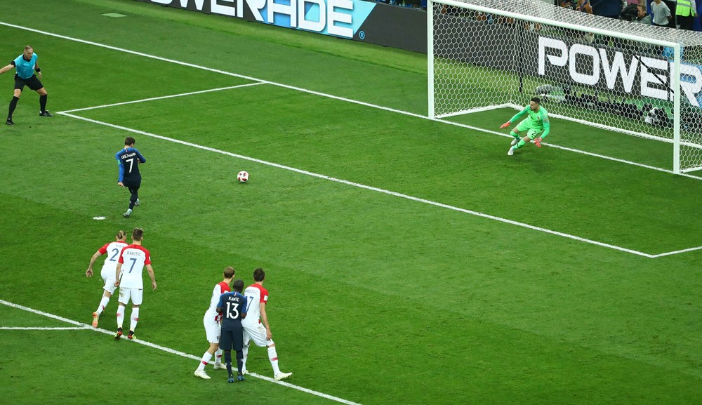 Croacia-Francia en la final del Mundial 2018. Foto: Reuters