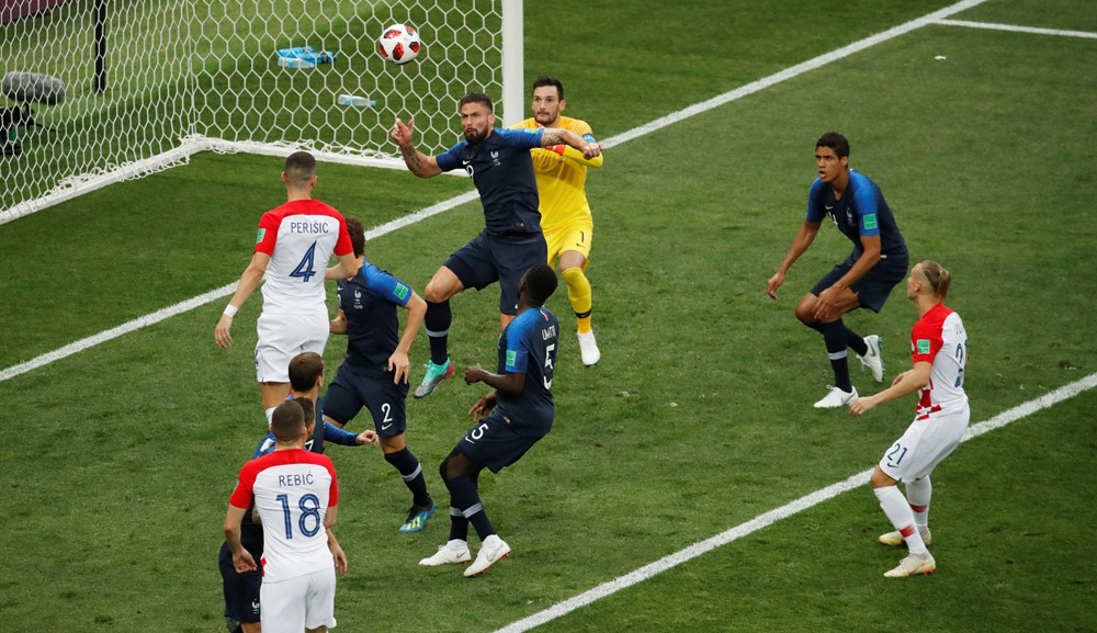 Croacia-Francia en la final del Mundial 2018. Foto: Reuters