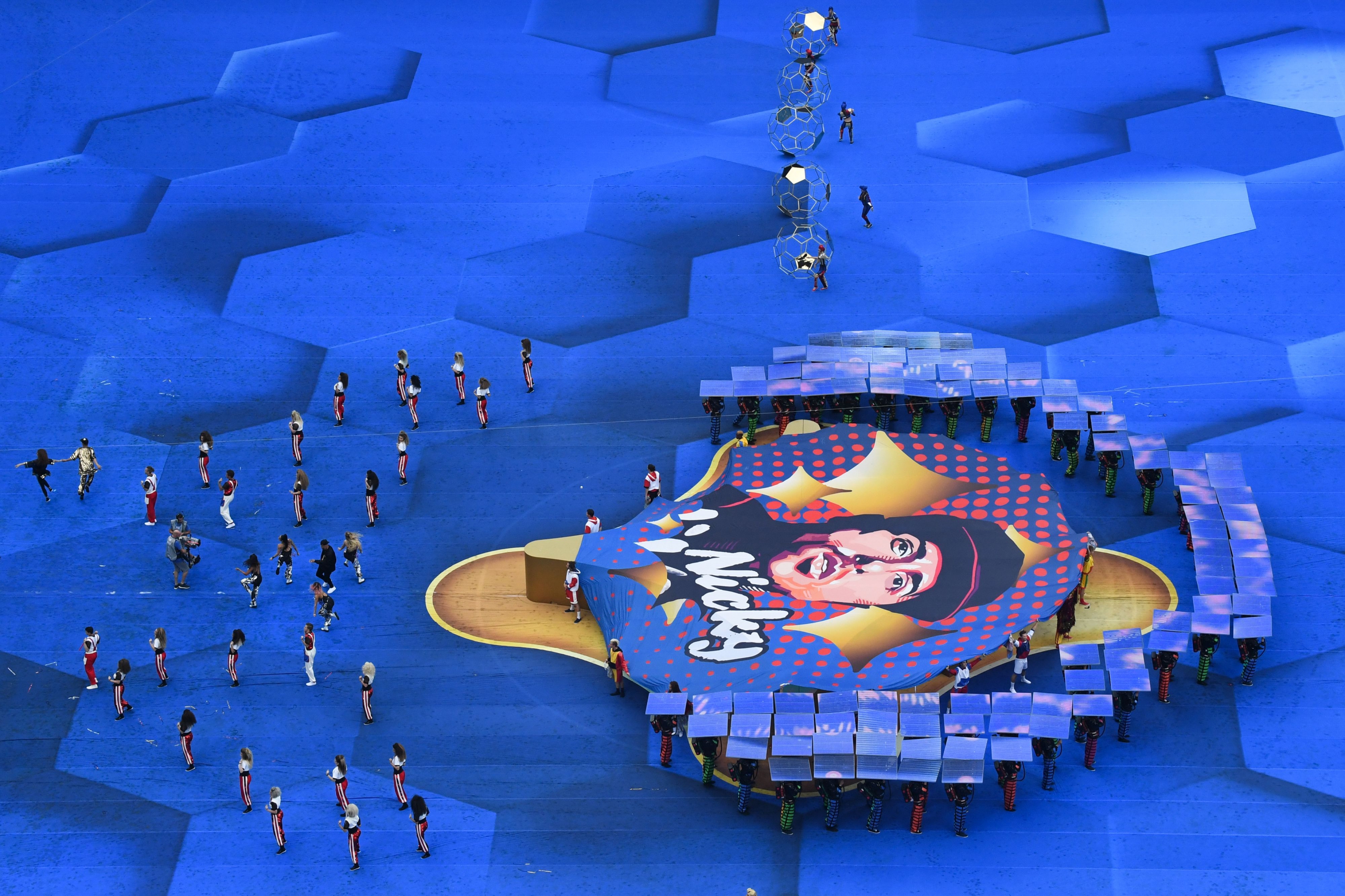 Ceremonia de clausura del Mundial Rusia 2018. Foto: AFP