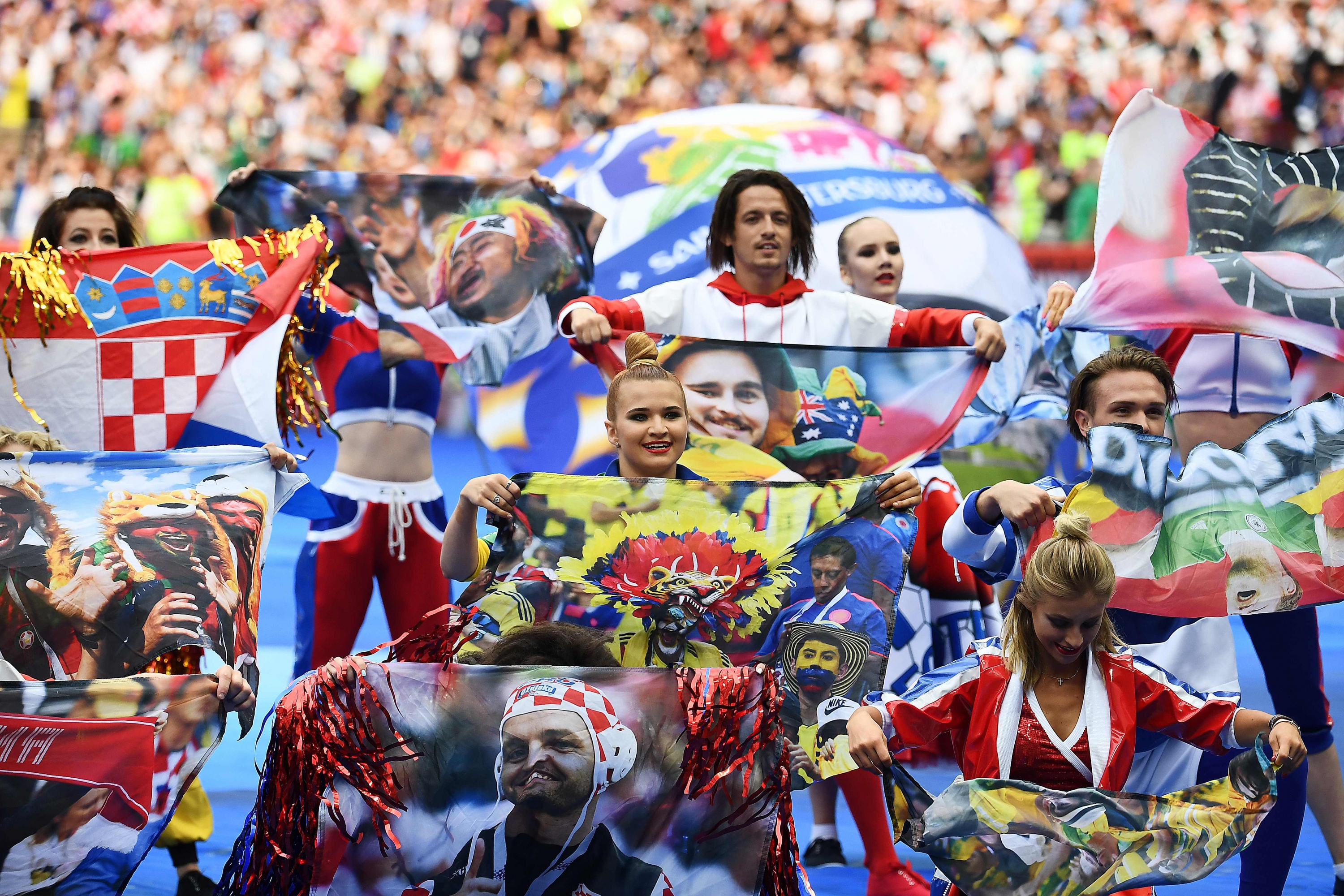 Ceremonia de clausura del Mundial Rusia 2018. Foto: AFP
