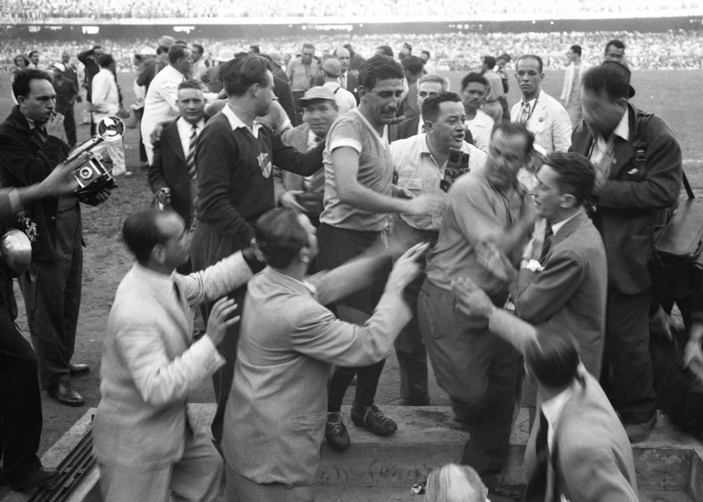 Uruguay venció a Brasil por 2 a 1 el 16 de julio de 1950. Foto: Archivo El País.