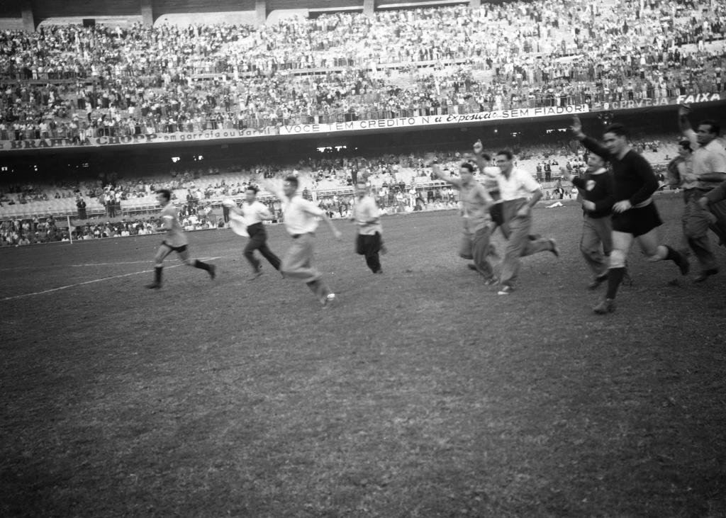 Uruguay venció a Brasil por 2 a 1 el 16 de julio de 1950. Foto: Archivo El País.