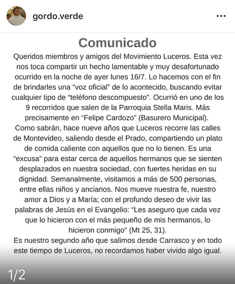 Comunicado Luceros
