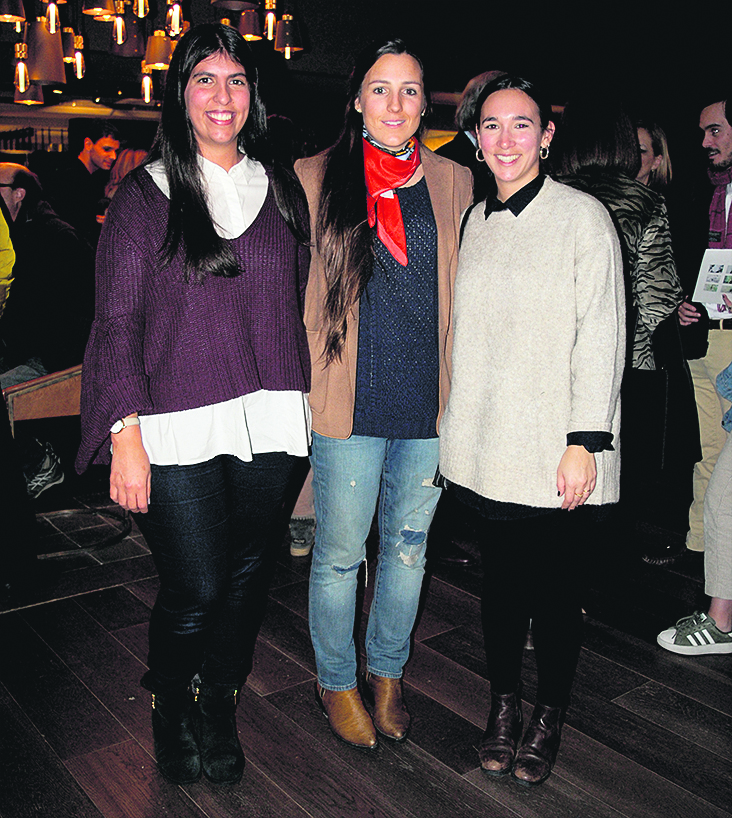 Paula Henderson, Graciana Álvarez y Sofía Durán.