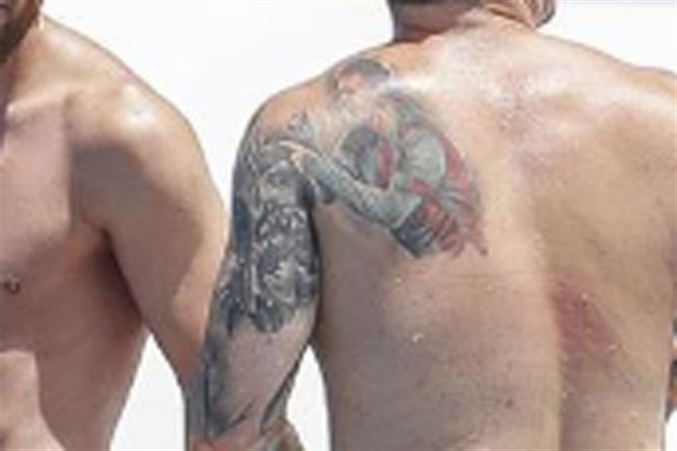 El tatuaje del hermano de Messi a Lionel. Foto: La Nación