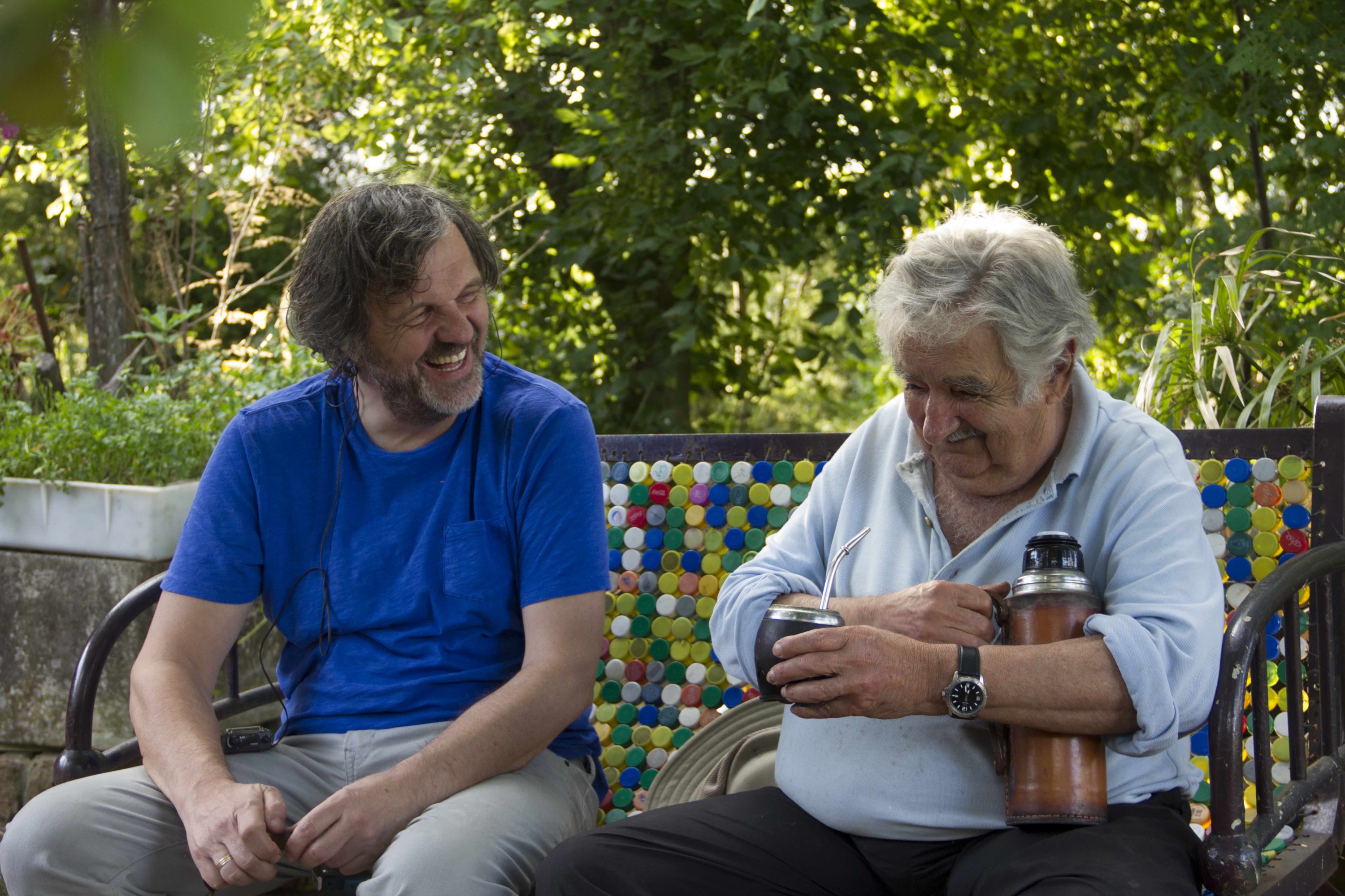 Emir Kusturica junto a José Mujica