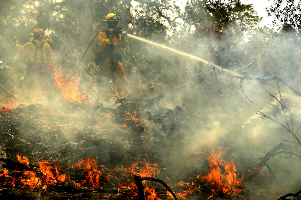 Una de las ciudades de California más azotadas por el fuego. Foto: AFP