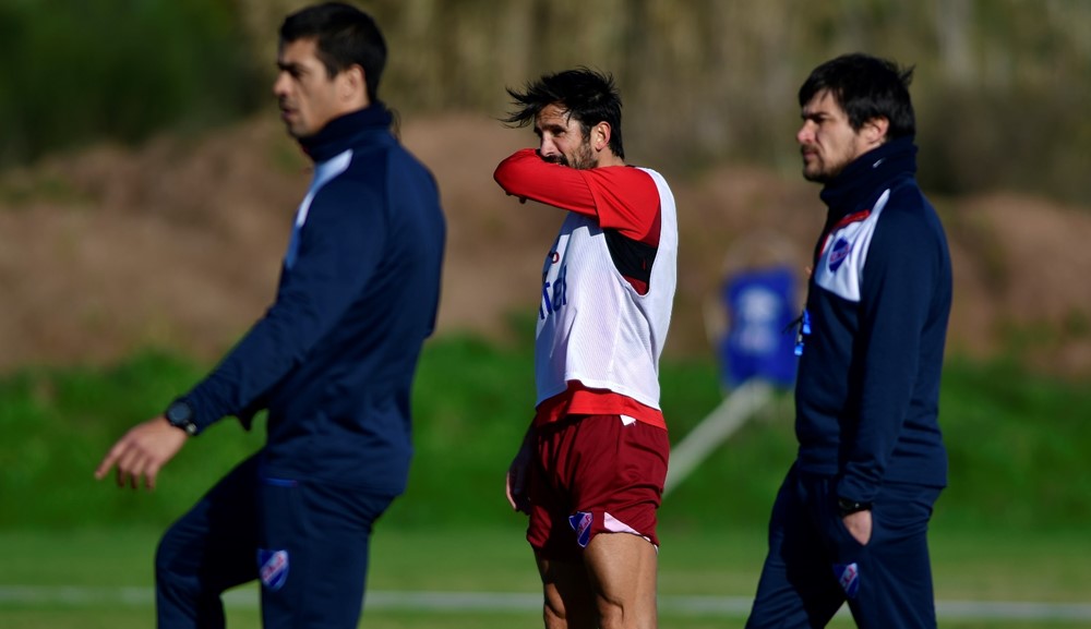 Marcos Angeleri en el entrenamiento de Nacional en Los Céspedes. Foto: Fernando Ponzetto