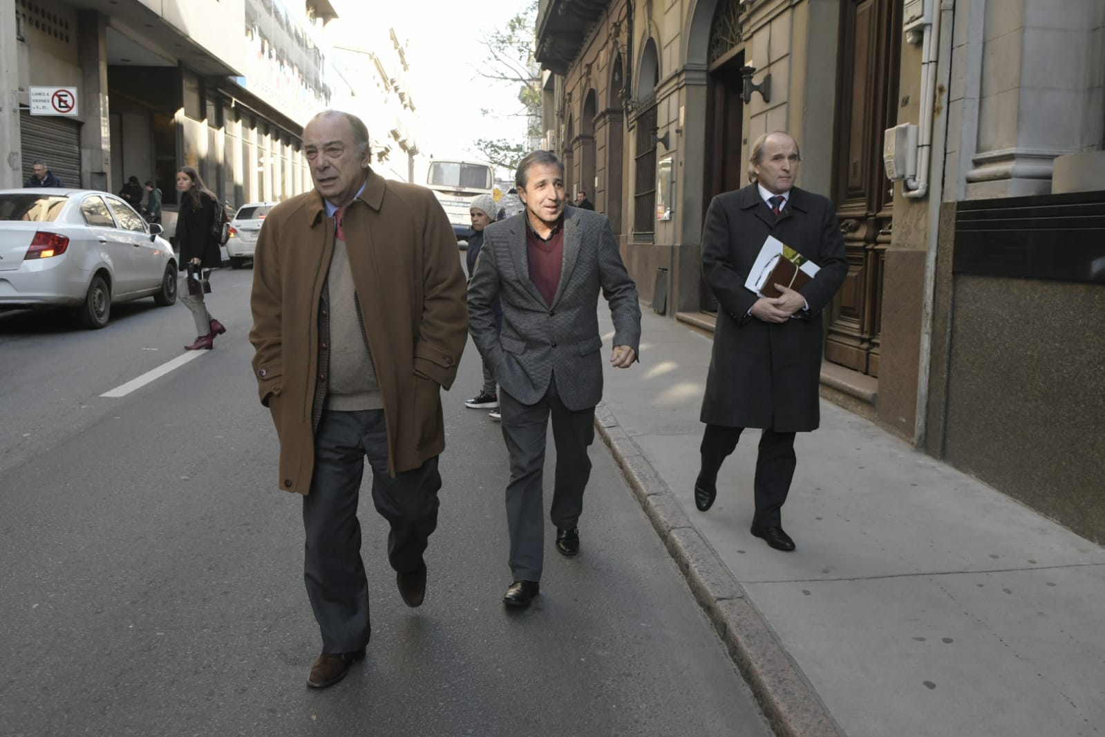 Arturo Del Campo llegando al juzgado. Foto: Darwin Borrelli.
