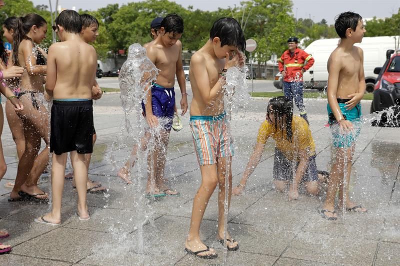 Ola de calor en Europa. Foto: EFE