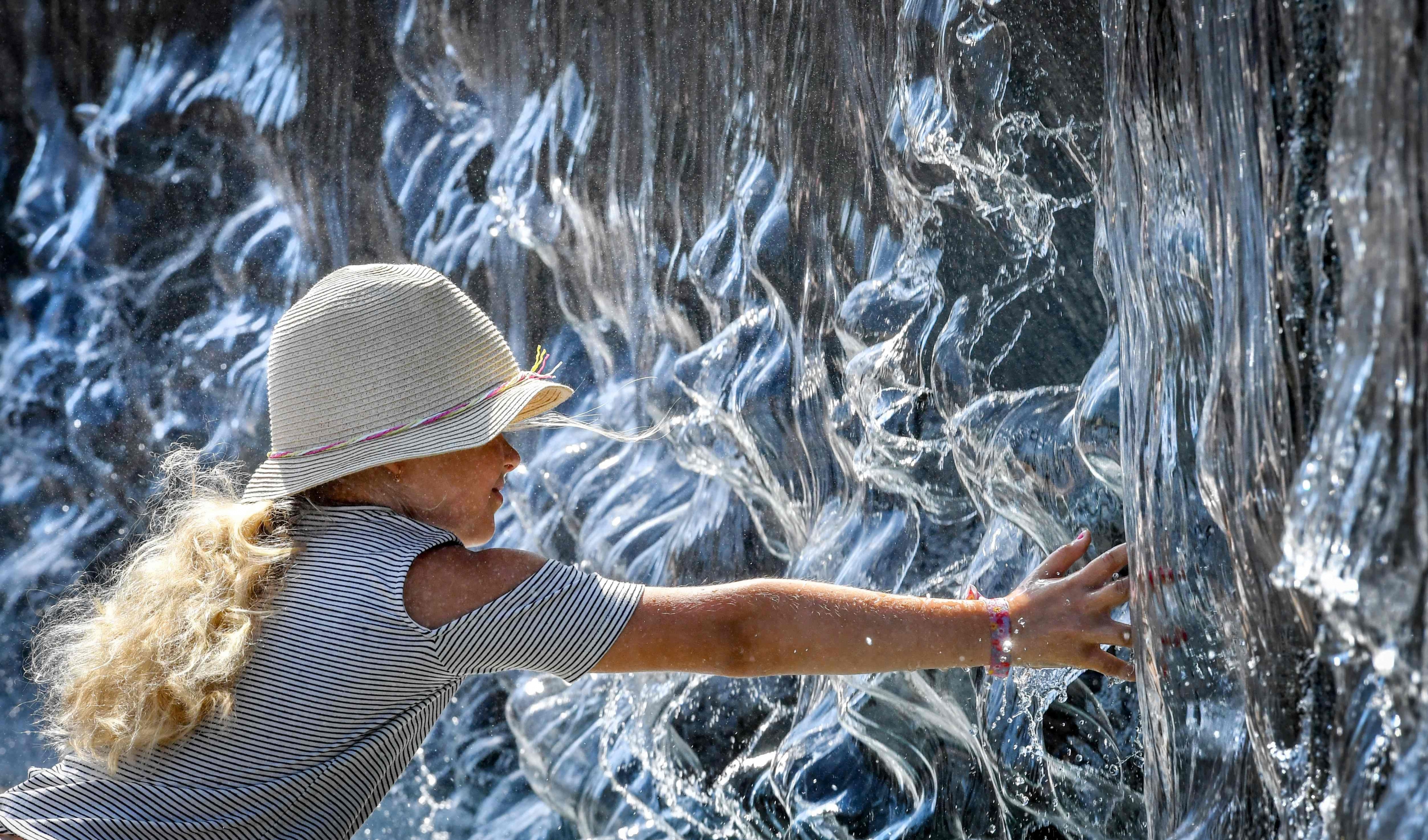 Ola de calor en Europa. Foto: AFP