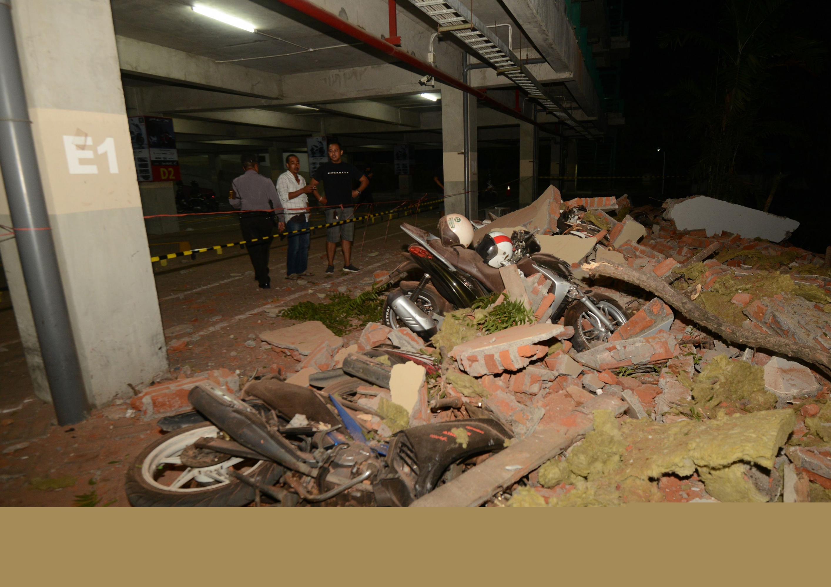 Un terremoto de magnitud 7 dejó varios muertos en Indonesia. Foto: AFP