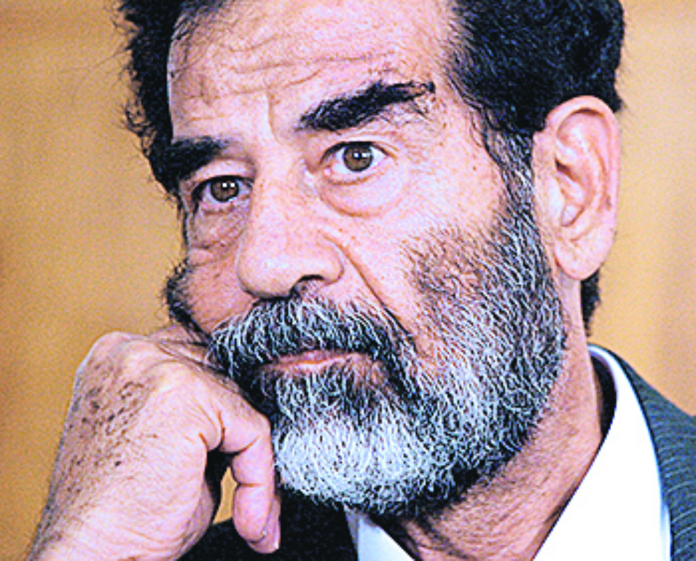 Saddam Hussein, dictador de Irak.