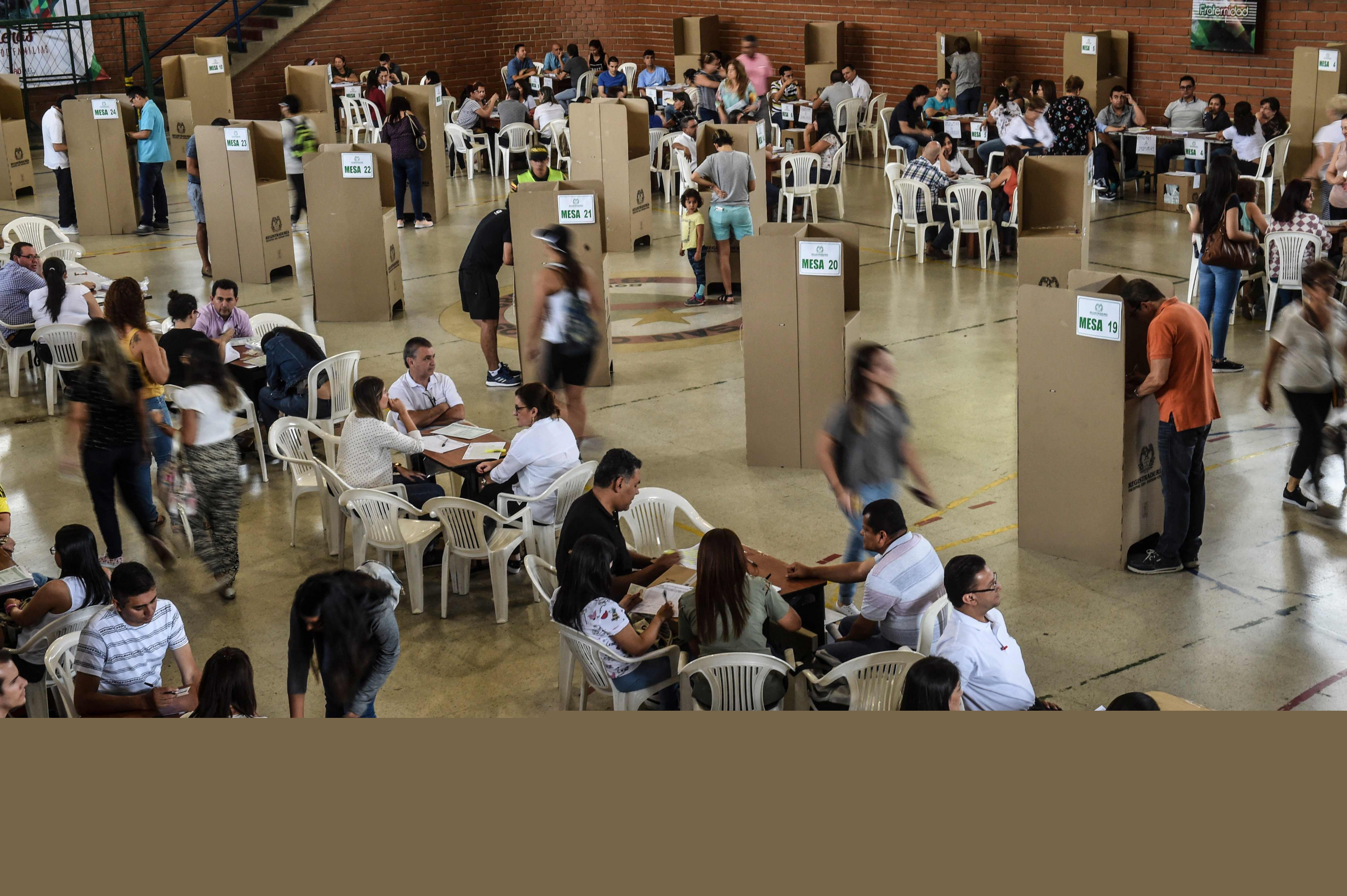 Consulta popular en Colombia por corrupción. Foto: AFP