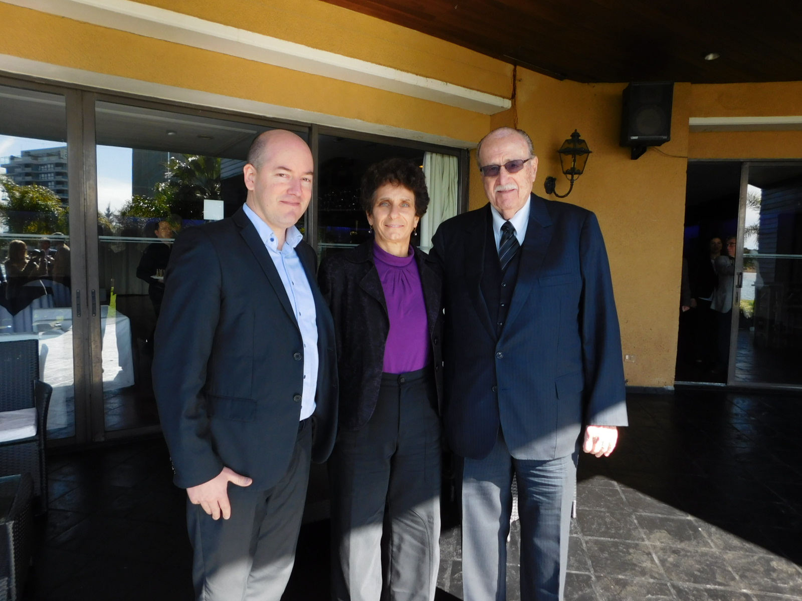 Wermann Quiring, Embajadora de Israel Galit Ronen, Enrique Gines.