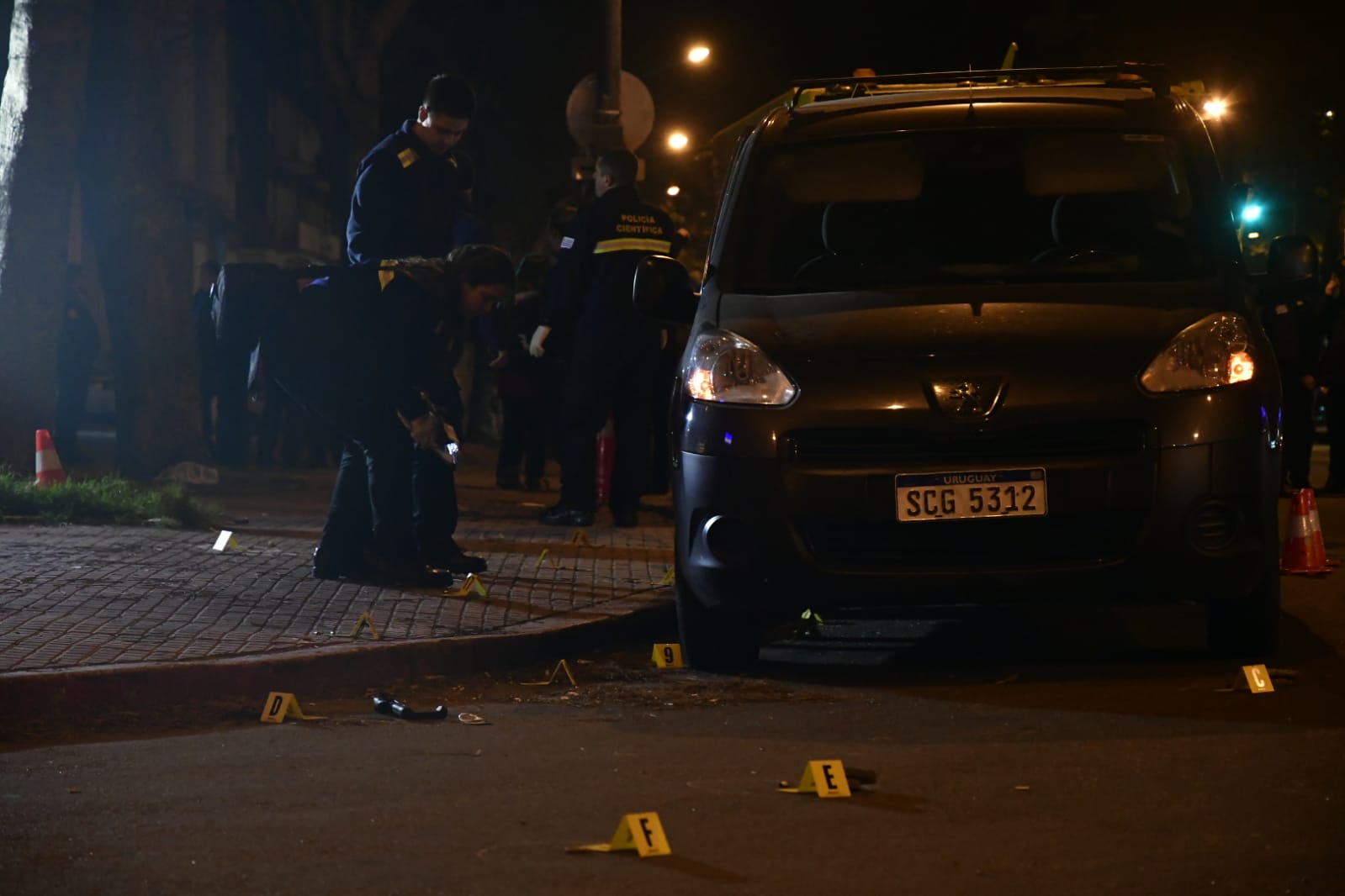 Asalto a una remesa frente al Palacio Legislativo. Foto: Fernando Ponzetto
