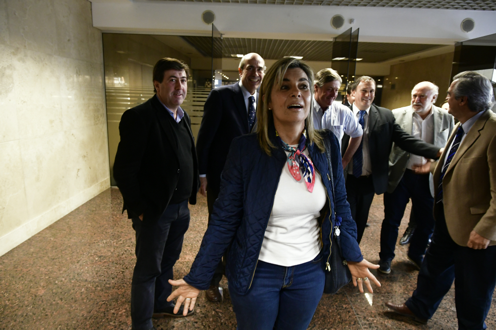 Adriana Peña volvió a Alianza Nacional para apoyar a Jorge Larrañaga. Foto: Fernando Ponzetto