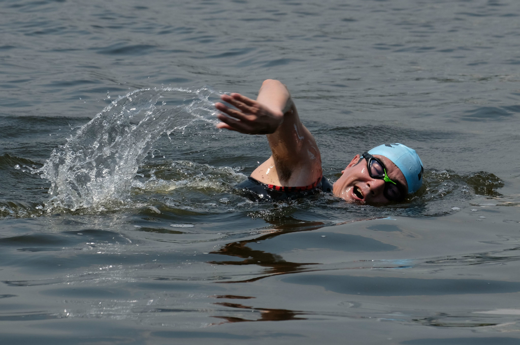 La playa es ahora accesible a los nadadores una parte del verano, 42 días este año.  Foto: AFP