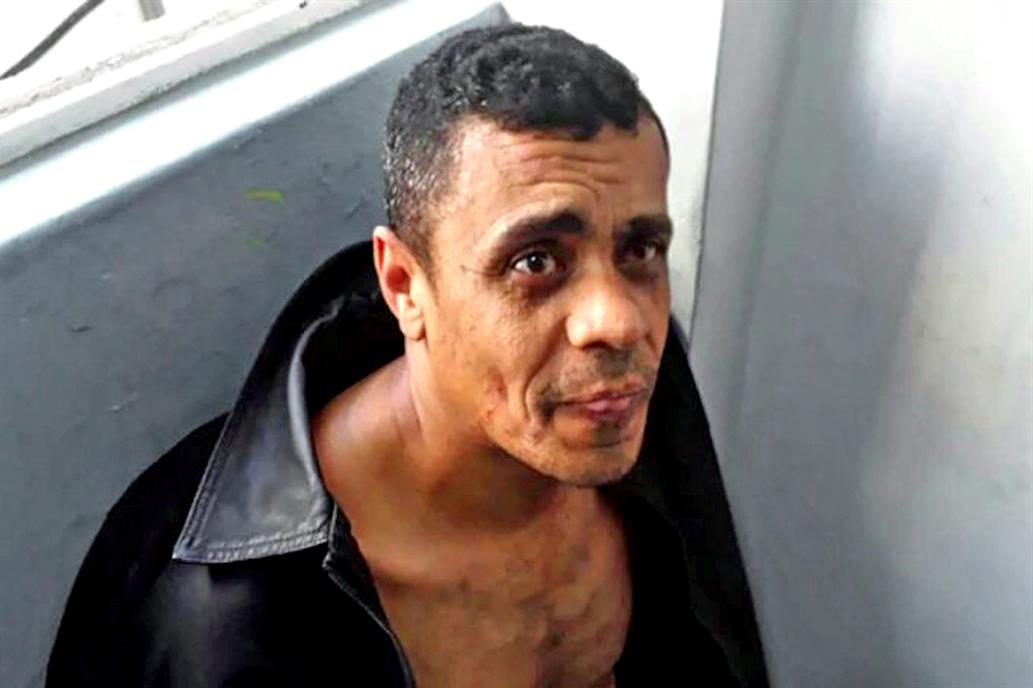 La foto del atacante Adélio Bispo de Oliveira que circula por Twitter