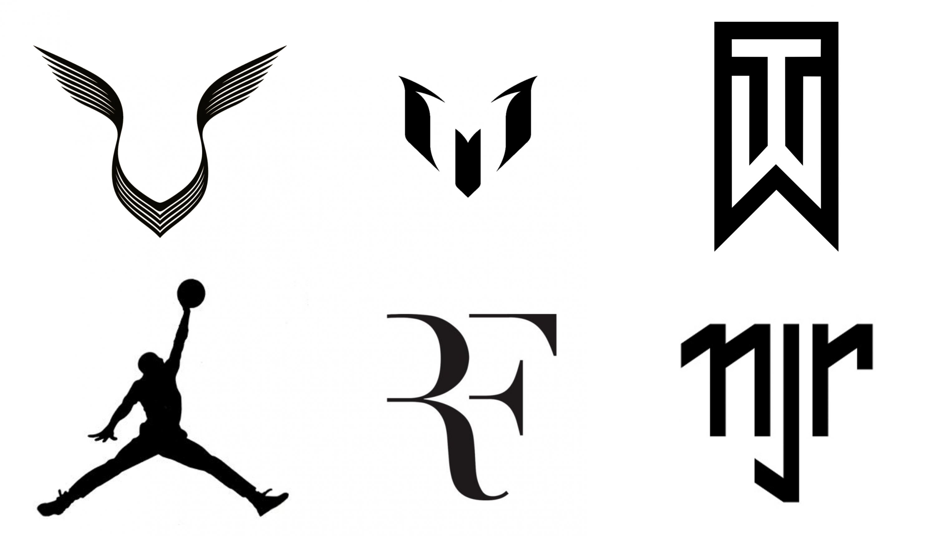 Con marca propia. Lewis Hamilton, Lionel Messi, Tiger Woods, Michael Jordan, Roger Federer y Neymar son algunos que ya poseen su logo.