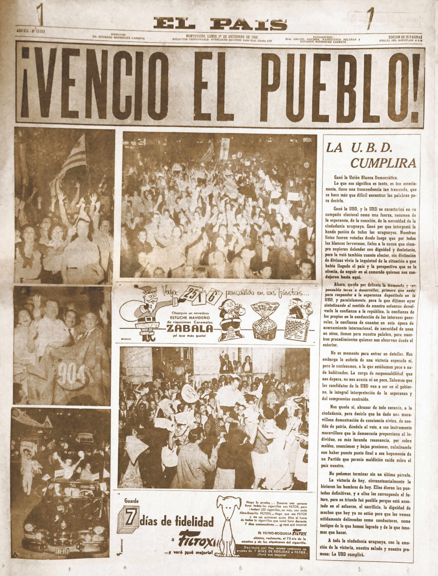 Victoria del Partido Nacional. Foto: El País