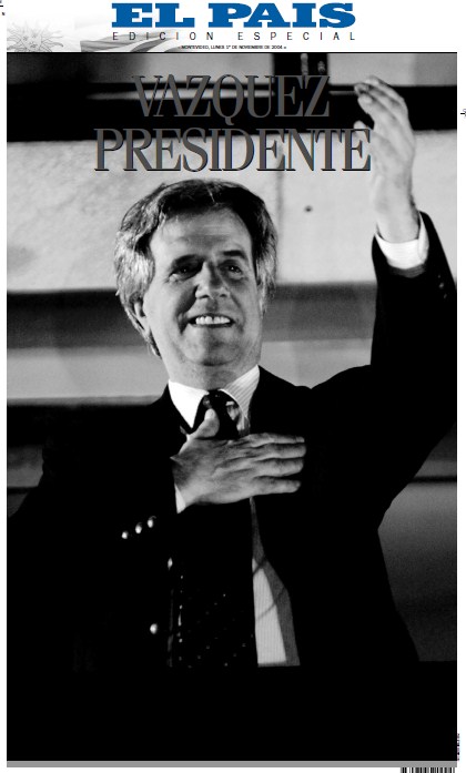 Tapa Tabaré Vázquez. Foto: El País
