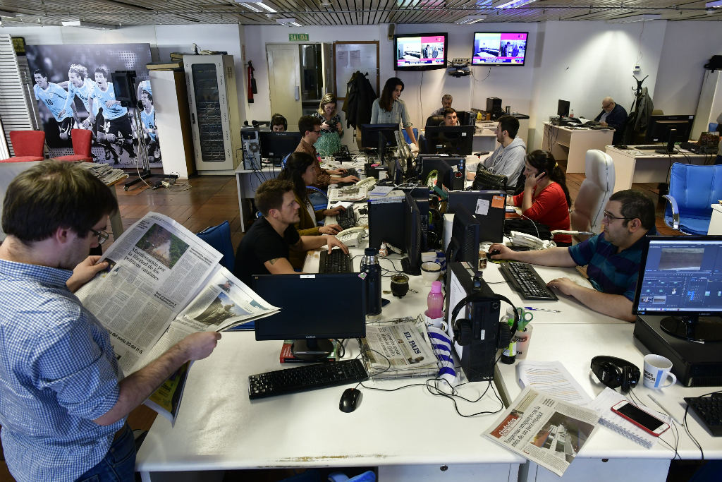 La redacción de El País en 2018. Foto: Nicolás Pereyra
