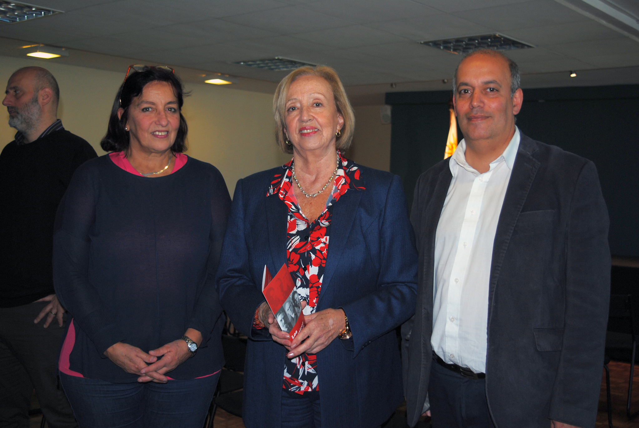 Sylvia Barriola, Ministra de Educación y Cultura María Julia Muñoz, Alejandro Denes.
