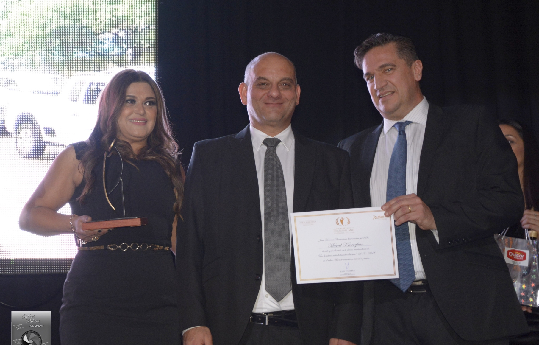 Claudia Alvarez, Marcel Keoroglian, Alejandro Aguerre.