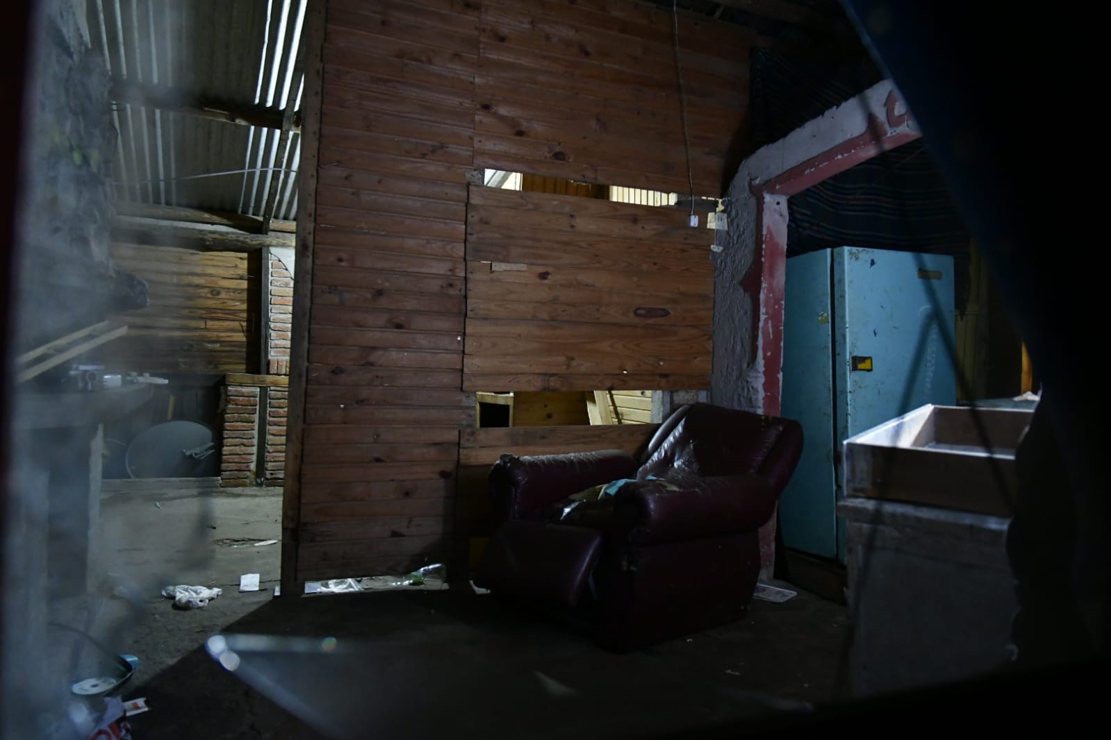 El predio abandonado por la familia del sospechoso. Foto: Fernando Ponzetto.