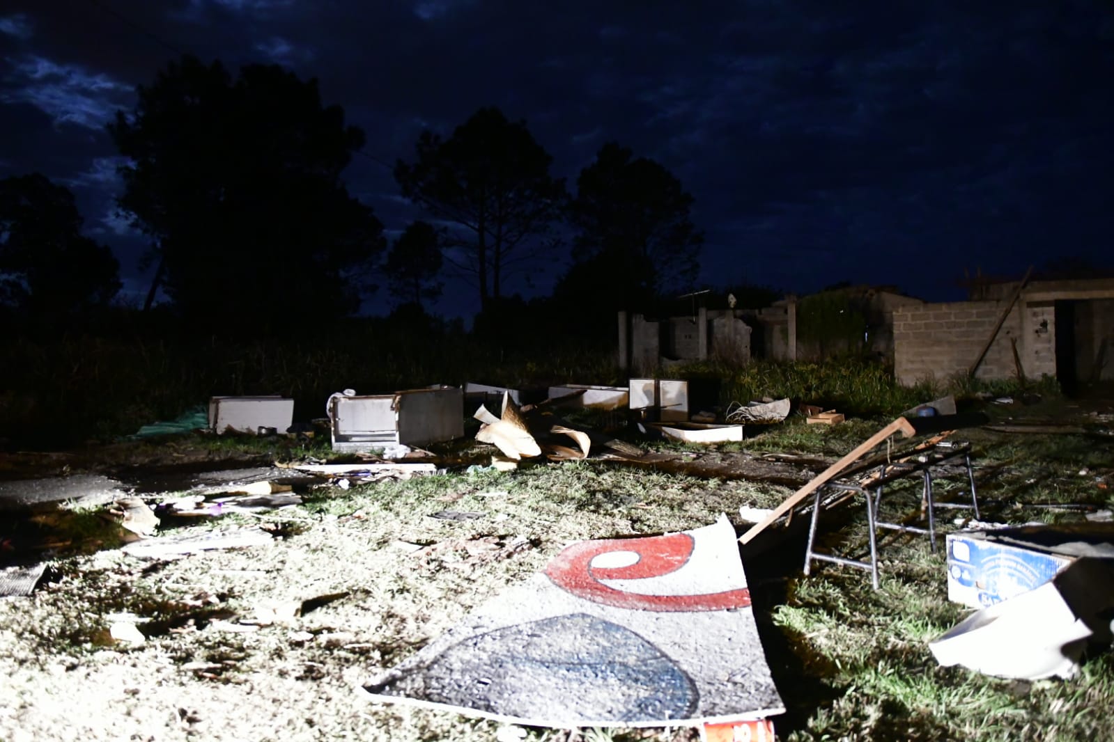 El predio abandonado por la familia del sospechoso. Foto: Fernando Ponzetto.
