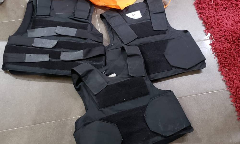 Elementos incautados por la Policía tras frustrar el copamiento de una casa en Brazo Oriental.