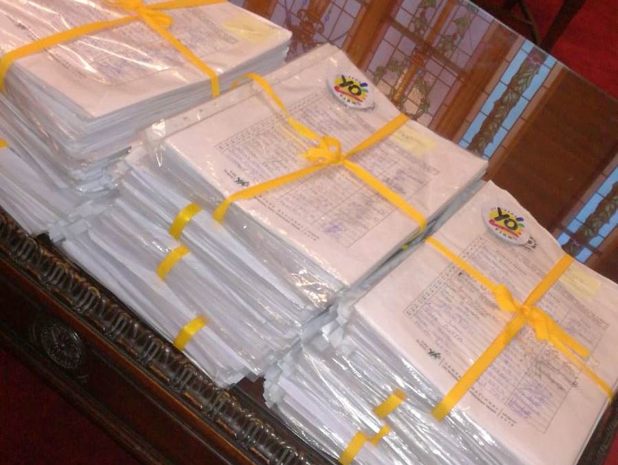 Organizaciones que impulsan la Ley Trans presentaron más de 60.000 firmas para impulsar el proyecto. Foto: Unión Trans