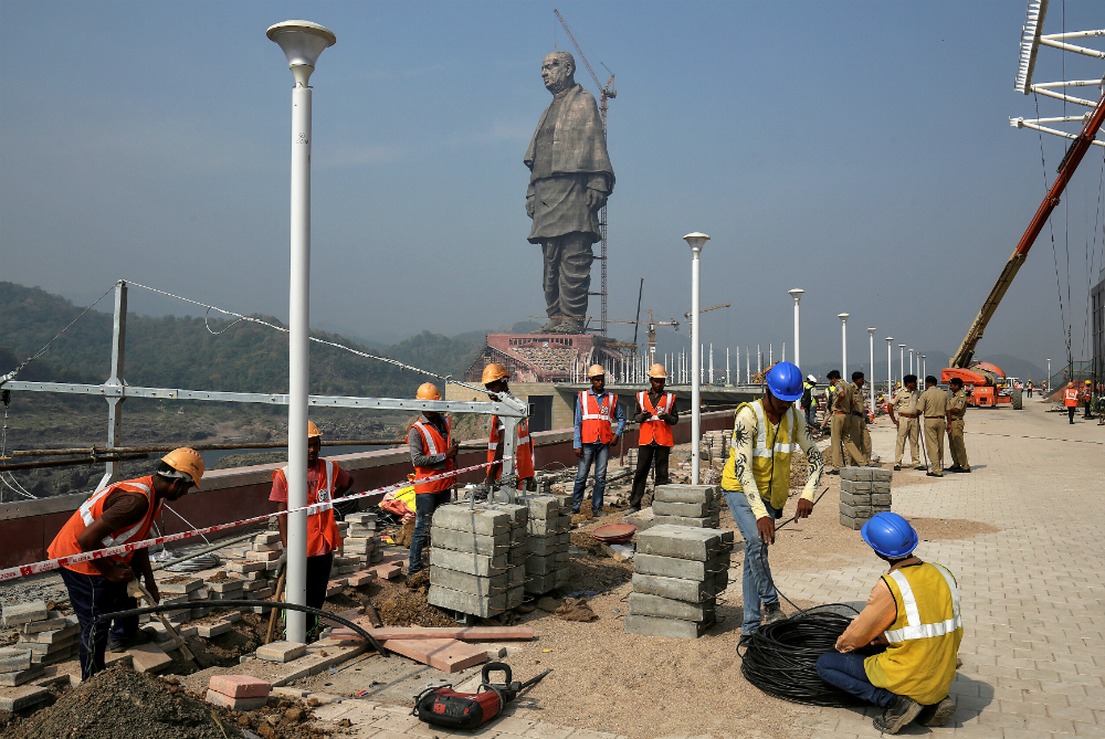 La estatua representa a Sardar Patel, unificador de la India. Foto: Reuters